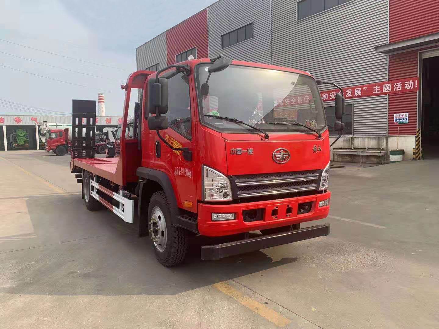 國六解放虎V平板車運(yùn)輸車