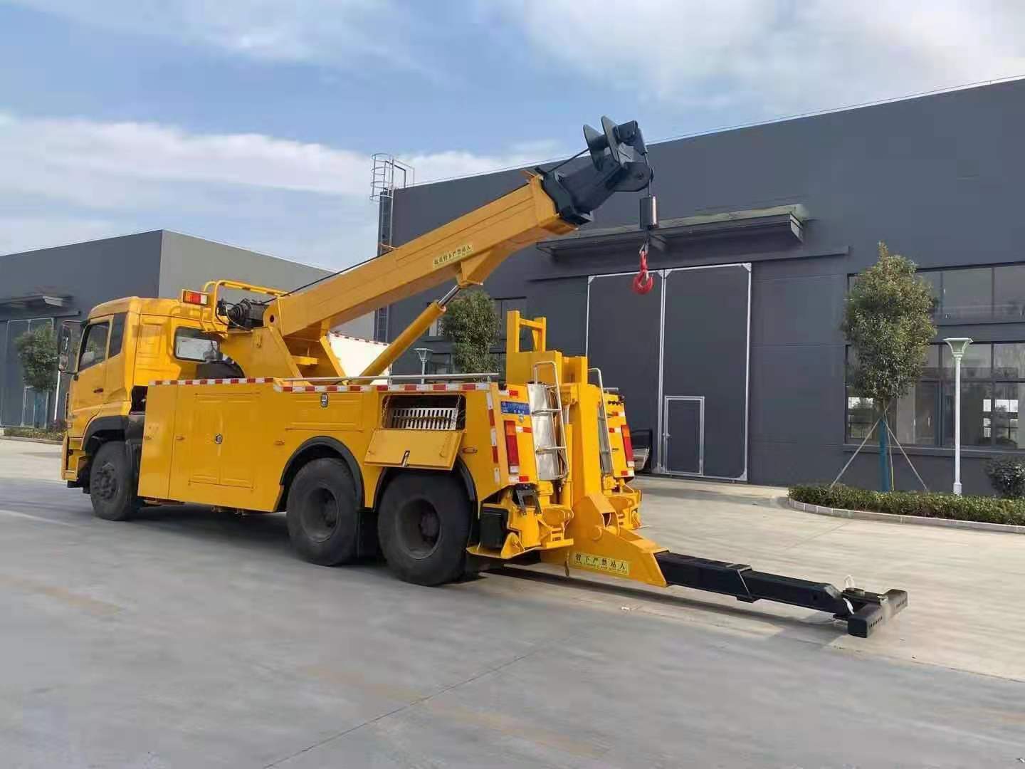 國(guó)六東風(fēng)天龍后雙橋拖吊分離清障車