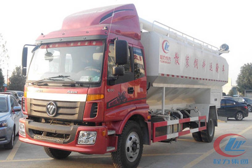 程力福田歐馬可散裝飼料運(yùn)輸車(chē)高清圖