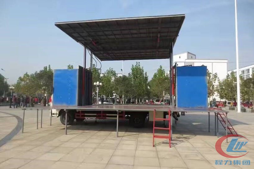 大運(yùn)排半3.8米廂長舞臺車側(cè)面圖